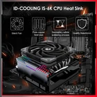 Новейшая модель; ID-охлаждение IS-6K 12 см бесшумный Процессор Вентилятор охлаждения низкий профиль Тонкий 6 теплопроводов холодильник кулер вентилятор радиатора 4 Pin PWM радиатора