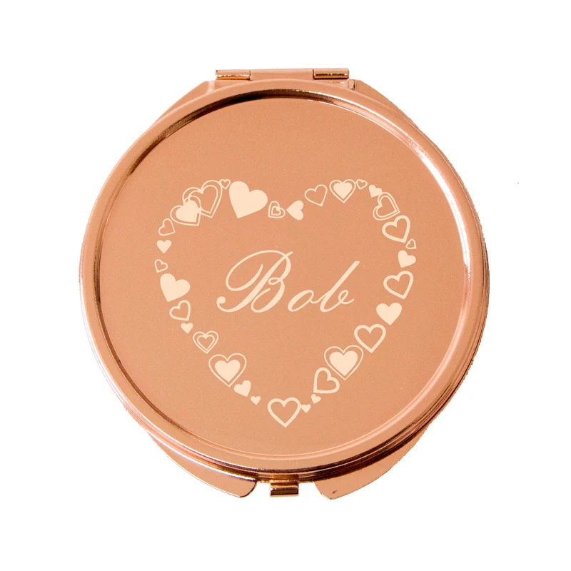 Новые рекламные подарки персонализированные двухстороннее карманное зеркало с