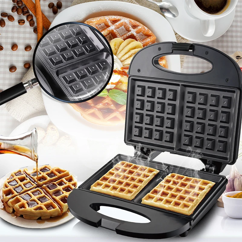 Online Pembuat Wafel Listrik Peralatan Dapur Memasak Kue Telur Gelembung Oven Mesin Sarapan Panci Wafel Besi Panci Kue Anti Lengket