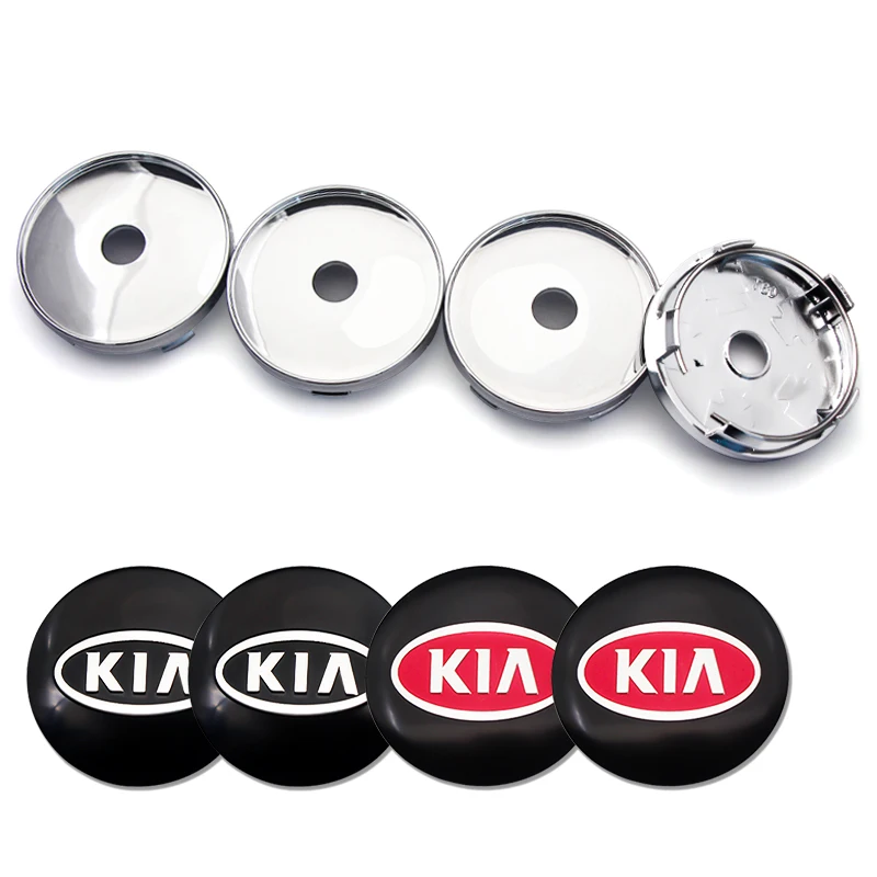 

4pcs Car Logo Tire Center Hubcaps Auto Rim refit dust-proof Badge Hub Cover For KIA RIO 3 Cerato Sportage K2 K3 K4 K5 K6 K7 KX5