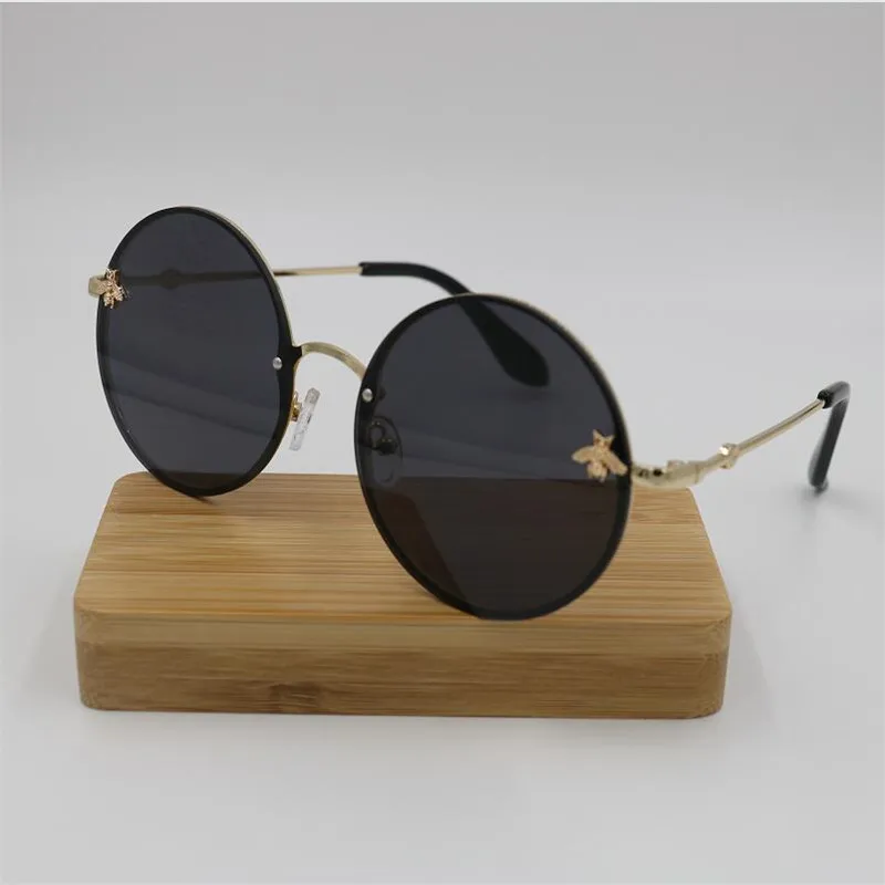 Солнцезащитные очки HOT Ocean bee женские металлические солнцезащитные без оправы