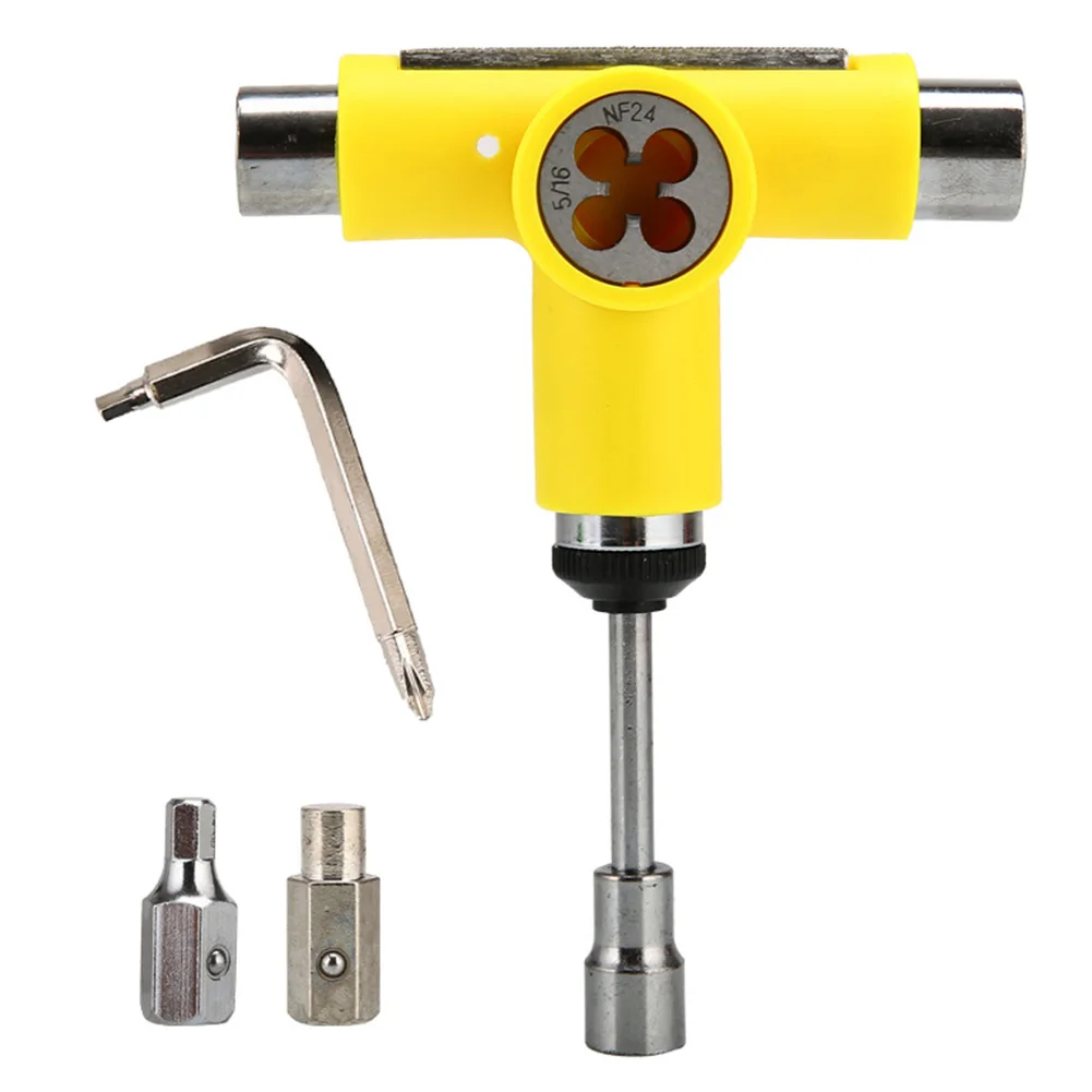 

Mini Key Powerful Easy Apply Portable T Wrench Lightweight Practical Multifunctional Home Skate Tools Set With Ratchet Universal