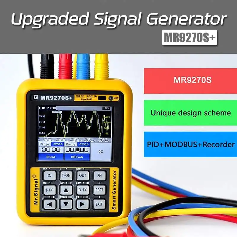 MR9270S+ 4-20mA Signal Generator Transmitter Thermal Resistance Thermocouple Paperless Recorder Current Voltage |