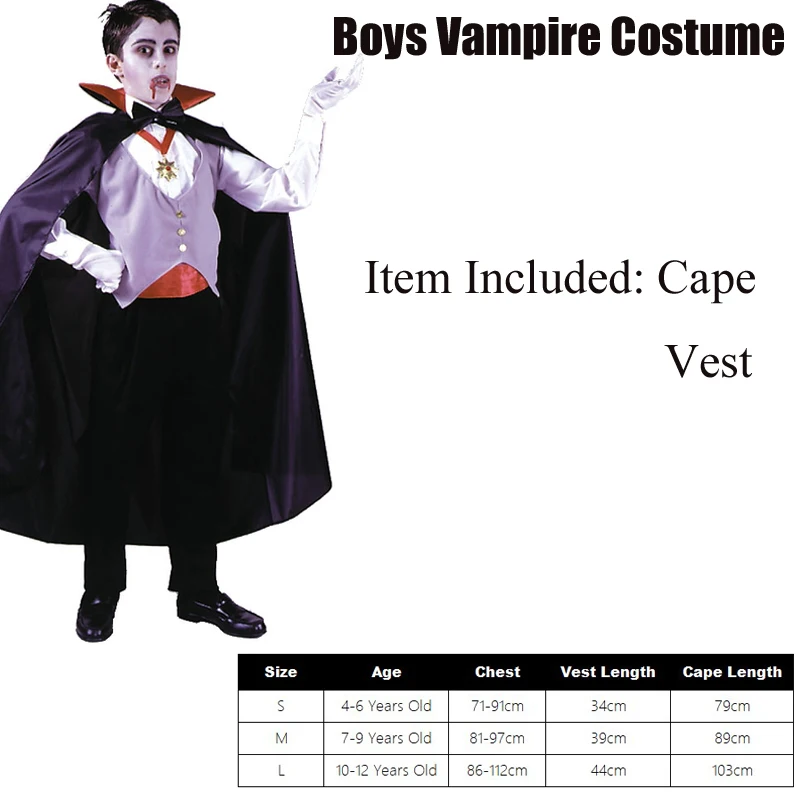 Snailify Boys Vampire Costume Halloween For Kids | Тематическая одежда и униформа