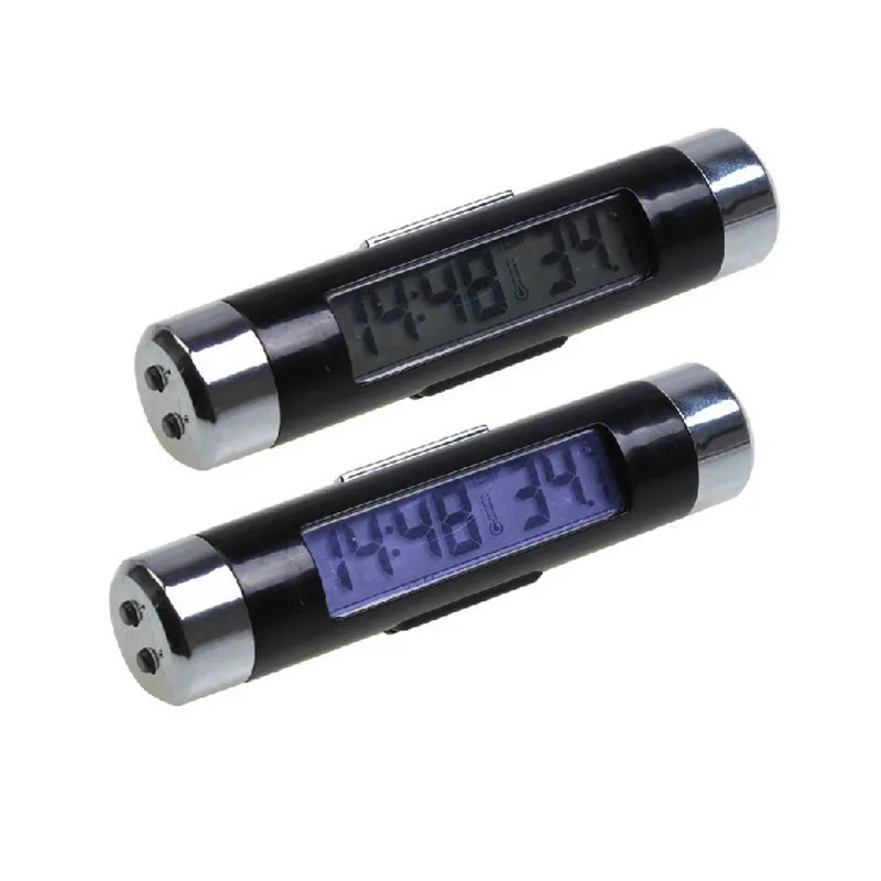 Портативные автомобильные цифровые часы дисплей температуры электронные