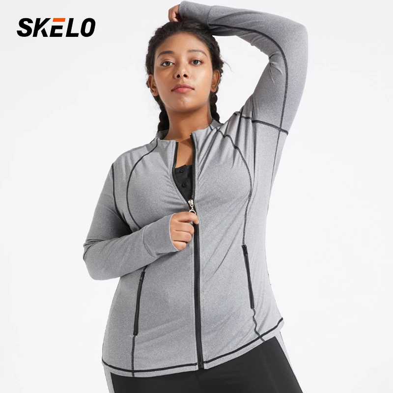 

2021 Large Size Sports Jacket Fat 200KG Running Fitness Clothing Women's Clothing Cover Meat Quick-Drying Clothing Yoga Clothing