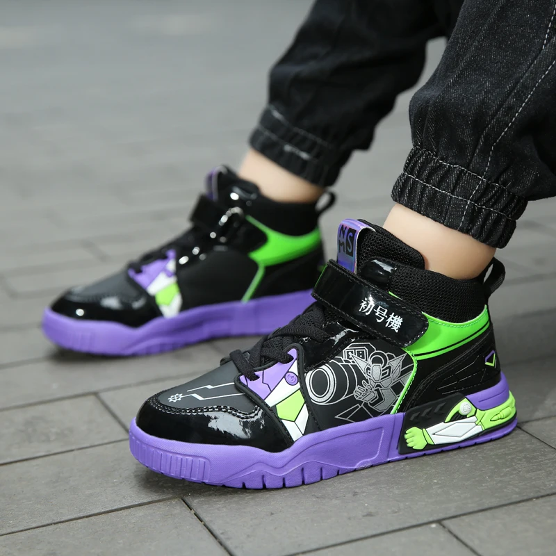 Новая детская осенне-зимняя повседневная обувь для мальчиков Evangelion Shogoki EVA-01 00 02 |