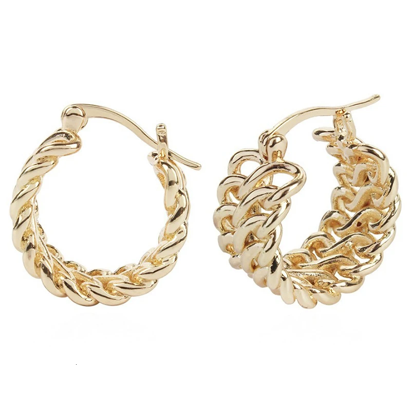 JOUVAL металлические серьги цепочки для женщин сплав золотого цвета винтажные