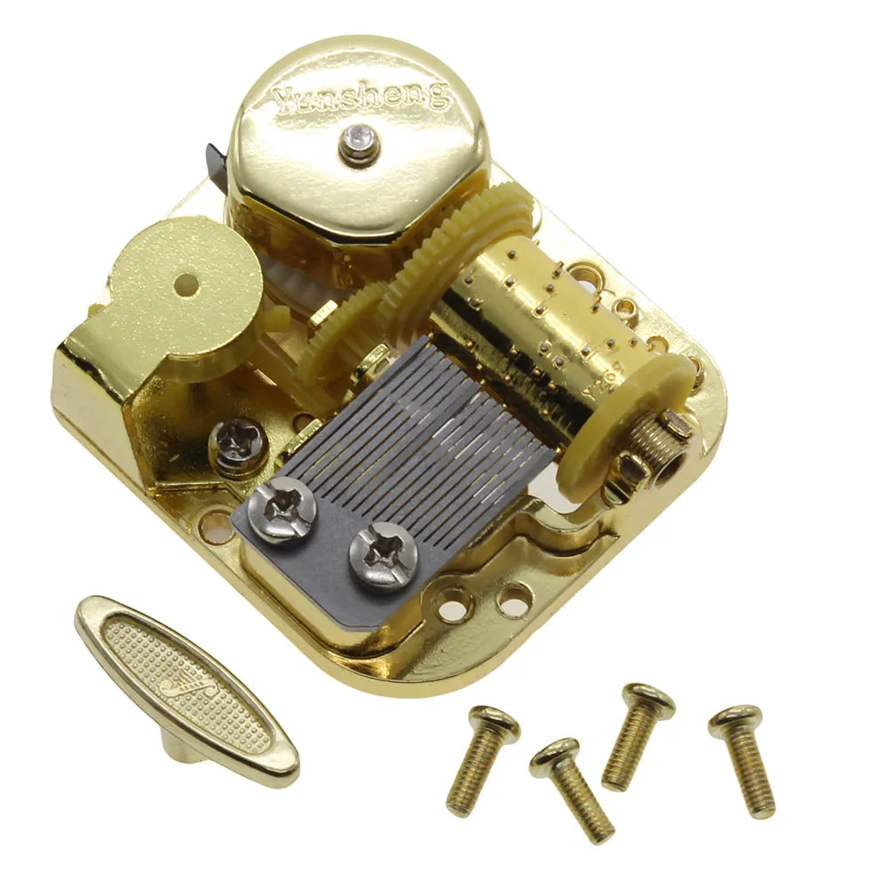 Музыкальная шкатулка аксессуары прочная сделай сам позолоченная акриловая +