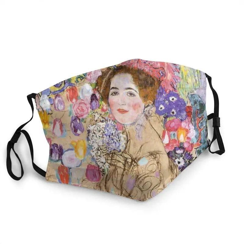 

Gustav Klimt Mask Dustproof Breathable Portrait Of Maria Munk Face Mask Protection Cover Unisex Adult Respirator Mouth-Muffle