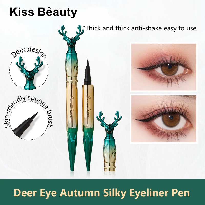 

Kiss Beauty Liquid Eyeliner Eye Make Up Super Waterproof Long Lasting Eye Liner Easy To Wear Eyes Makeup Cosmetics Tools