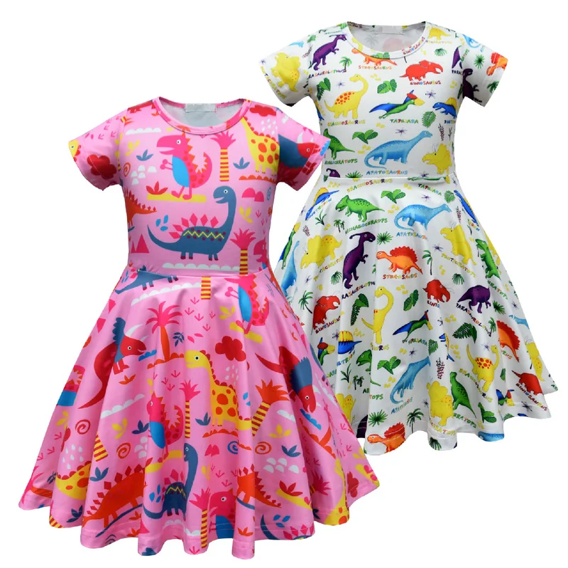 2020 рождественское платье для маленьких девочек с коротким рукавом детская