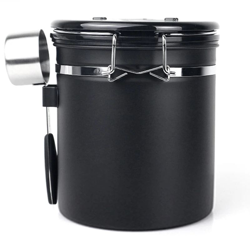 Акция! Герметичная банка для кофейных зерен с выпускным клапаном герметичная