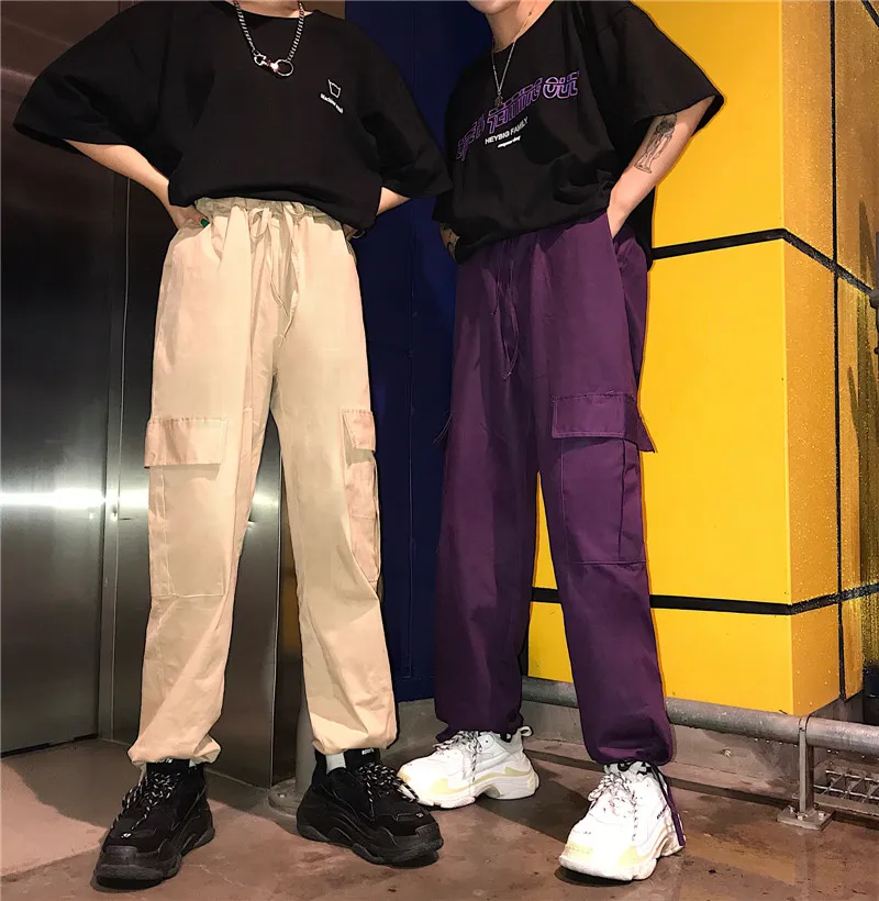 Хип хоп винтажные однотонные новые модные корейские хипстерские женские костюмы
