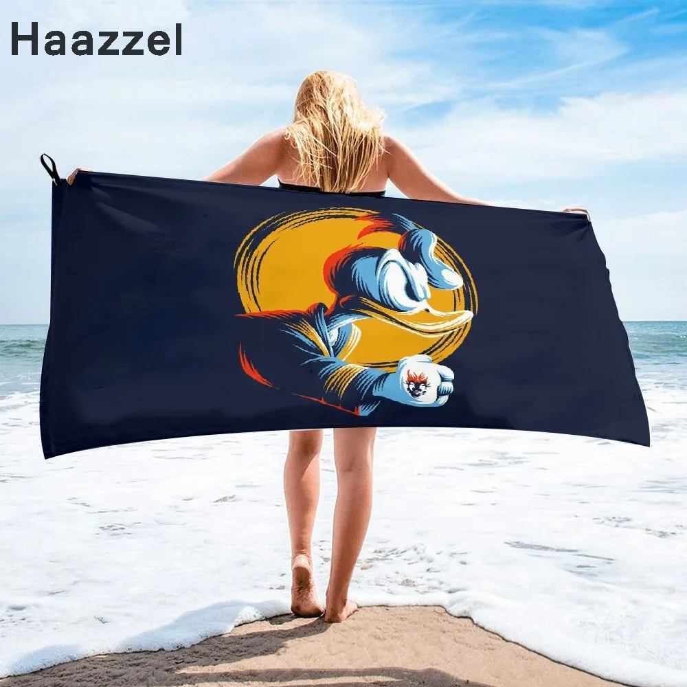 Банное полотенце из микрофибры с принтом Дональд | Спорт и развлечения