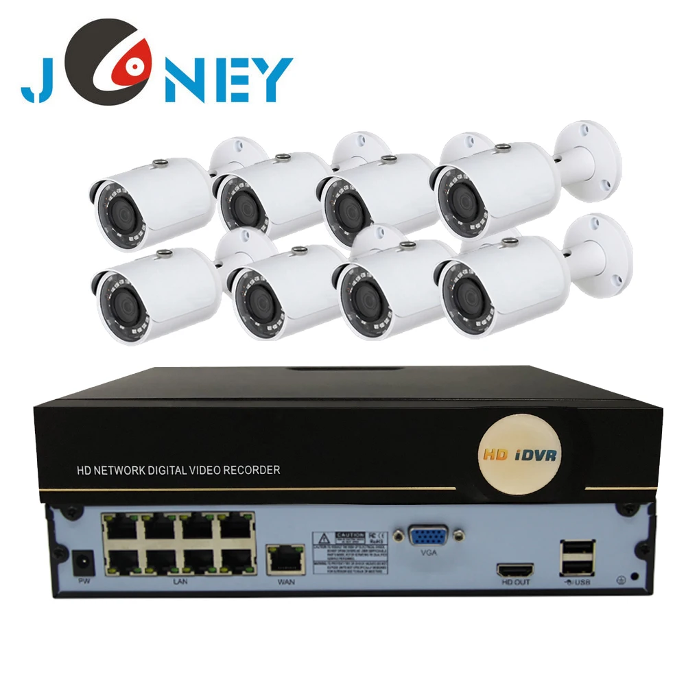 

8-канальный видеорегистратор с поддержкой POE NVR kit с безопасности IP-камера