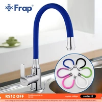 frap silica gel nose any direction rotating kitchen faucet cold and hot water mixer torneira cozinha single handle tap f4353
