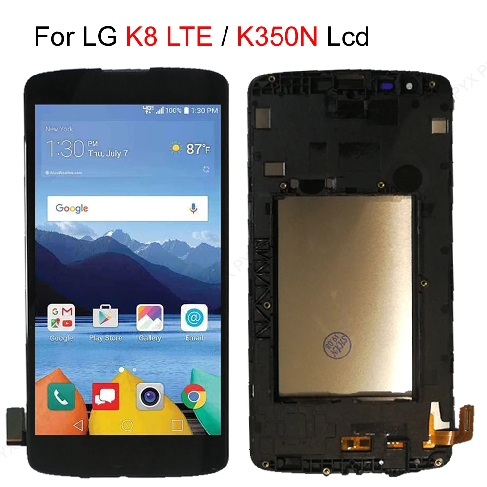 ЖК-дисплей и сенсорный датчик в сборе для LG K8 LTE K350 K350N K350E K350DS 2016 | Мобильные
