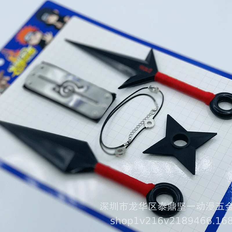 Высокое качество аниме Наруто Konoha Ninja Kakashi косплей реквизит Kunai ножи оружие броня
