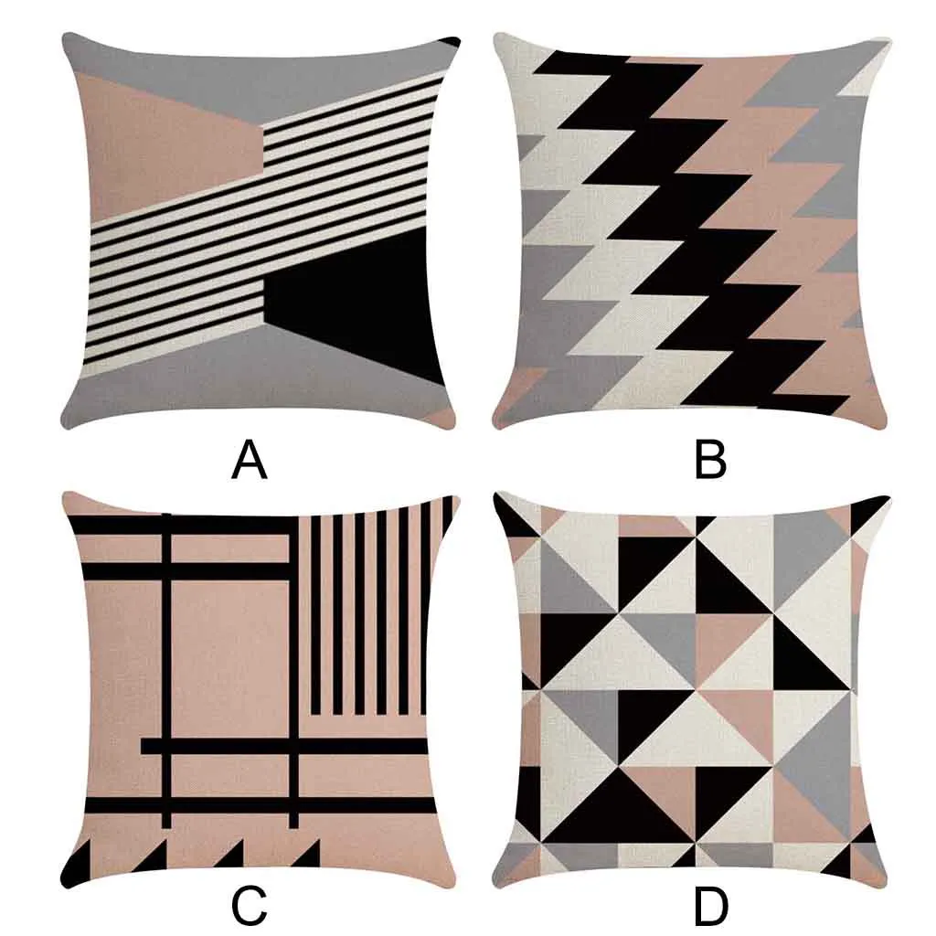 Новая Геометрическая наволочка Декоративные диванные Квадратные наволочки