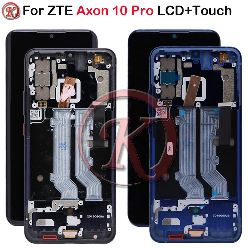 AMOLED для ZTE Axon10 pro 4G/5G ЖК дисплей Axon 10 LCD сенсорный экран дигитайзер Отдел сборки с