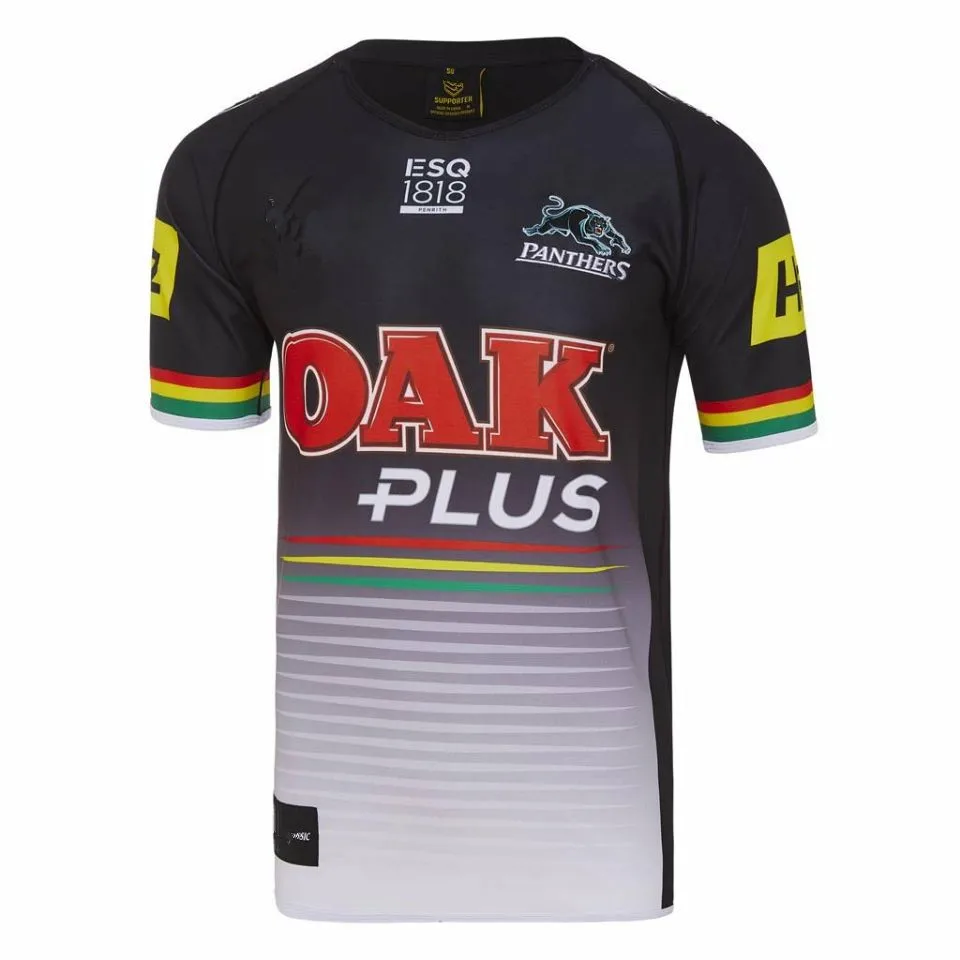 PENRITH PANTHERS футболка для регби Размер: S-XXXL принт на заказ номер имя качество идеальное - Цвет: 2018 HOME