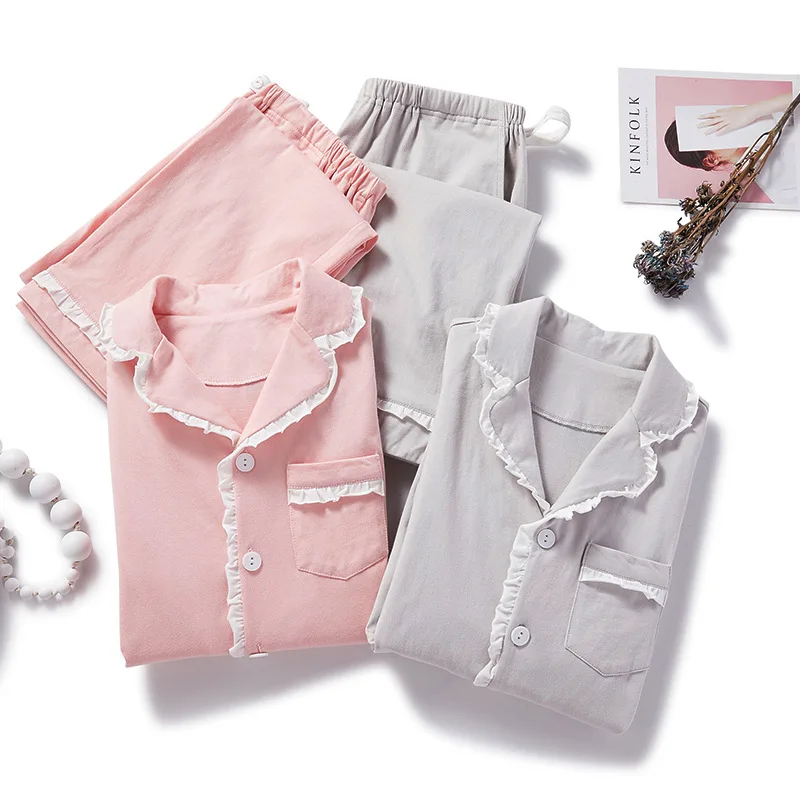 2020 модная весенняя Хлопковая пижама одежда для сна кормящих матерей с длинными