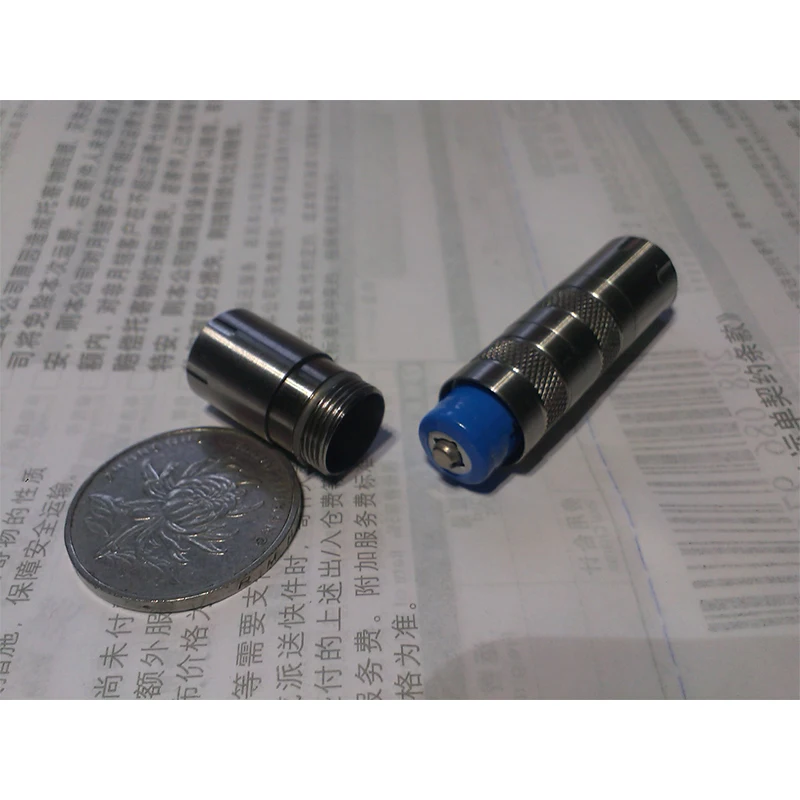 Миниатюрный светодиодный фонарик из нержавеющей стали 2 режима