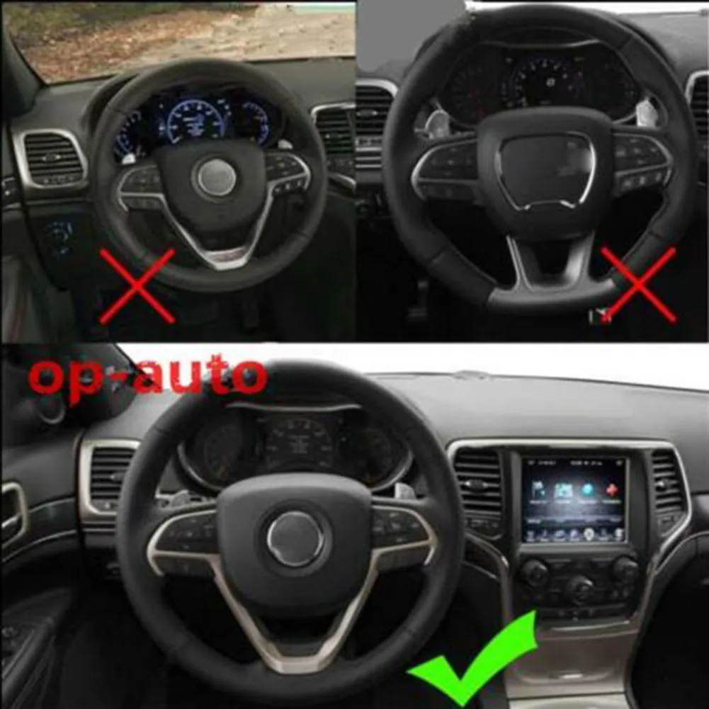 

Чехол на руль для Jeep Cherokee Grand Cherokee 2014-2019, 1 шт.