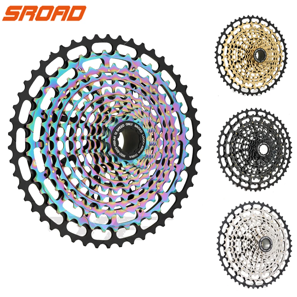 

Sroad MTB 12 Скоростей 11-50 кассета HG стандарт 11-46T 373 г 12 В k7 Сверхлегкая полностью стальная легкая 12 s 12 скоростная Звездочка Ultimate