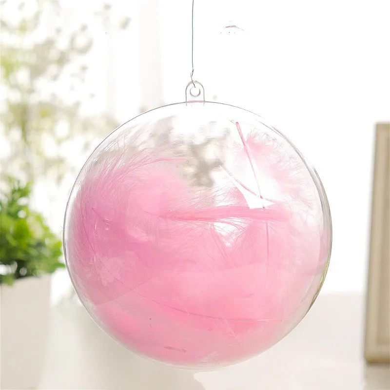 Пластик прозрачный Рождественские шары Сделай Сам подвесной шар-безделушка