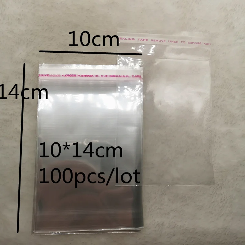 4x6-14x14cm различные модели герметичные полиэтиленовые пакеты прозрачные Opp пластиковые пакеты самоклеющиеся уплотнения ювелирных изделий делая мешок - Цвет: 10x14cm