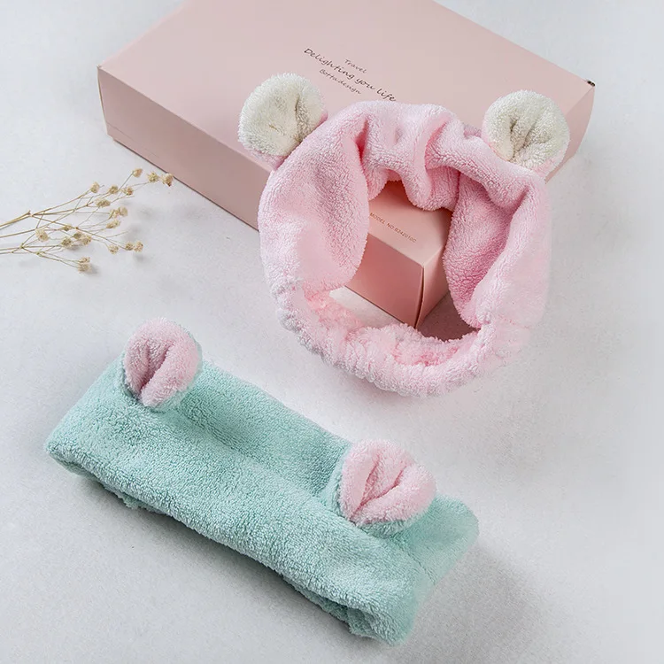 Женская резинка для волос из кораллового флиса с кошачьими ушками Красивая