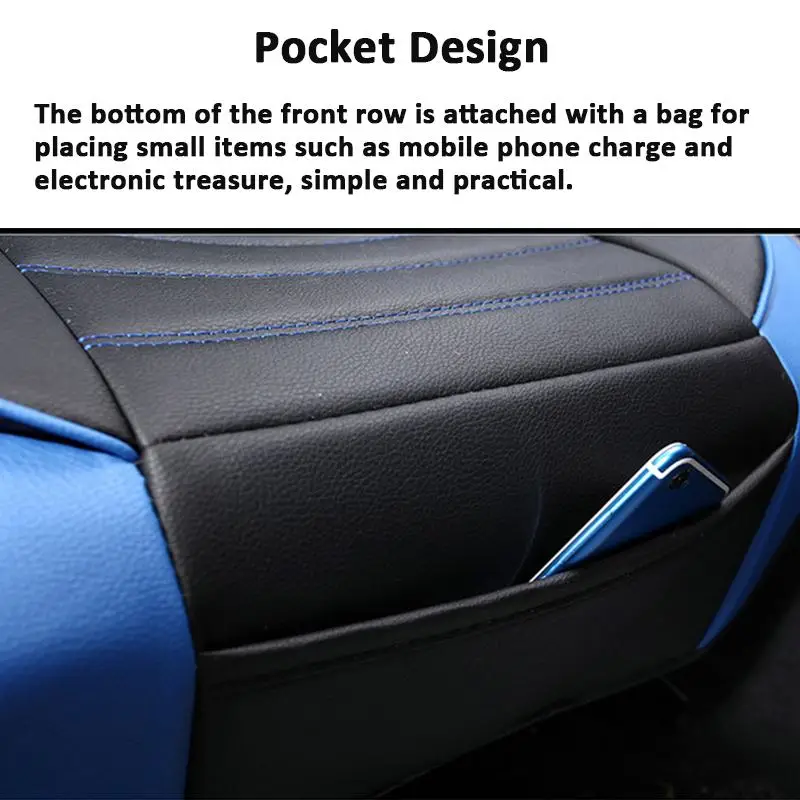

1pcs Car Seat Covers PU Leather Single Seat Protector Auto Seat Covers Universal Fits Most Cars Covers Car Accessories