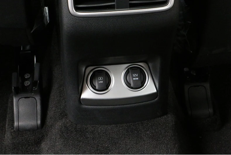 Для Kia S port age хромированная Зажигалка для прикуривателя USB порт внутренняя отделка Крышка задняя вентиляционное отверстие рамка украшение литье
