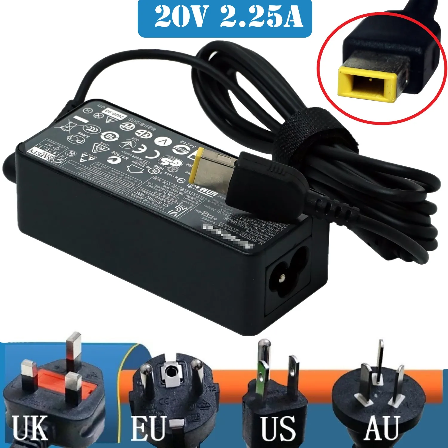 Зарядное устройство для ноутбука Lenovo Thinkpad ADLX45NLC3 ADLX45NDC3A ADLX45NCC3A 0C19880 59370508 ADLX45NLC3A 20 в 2