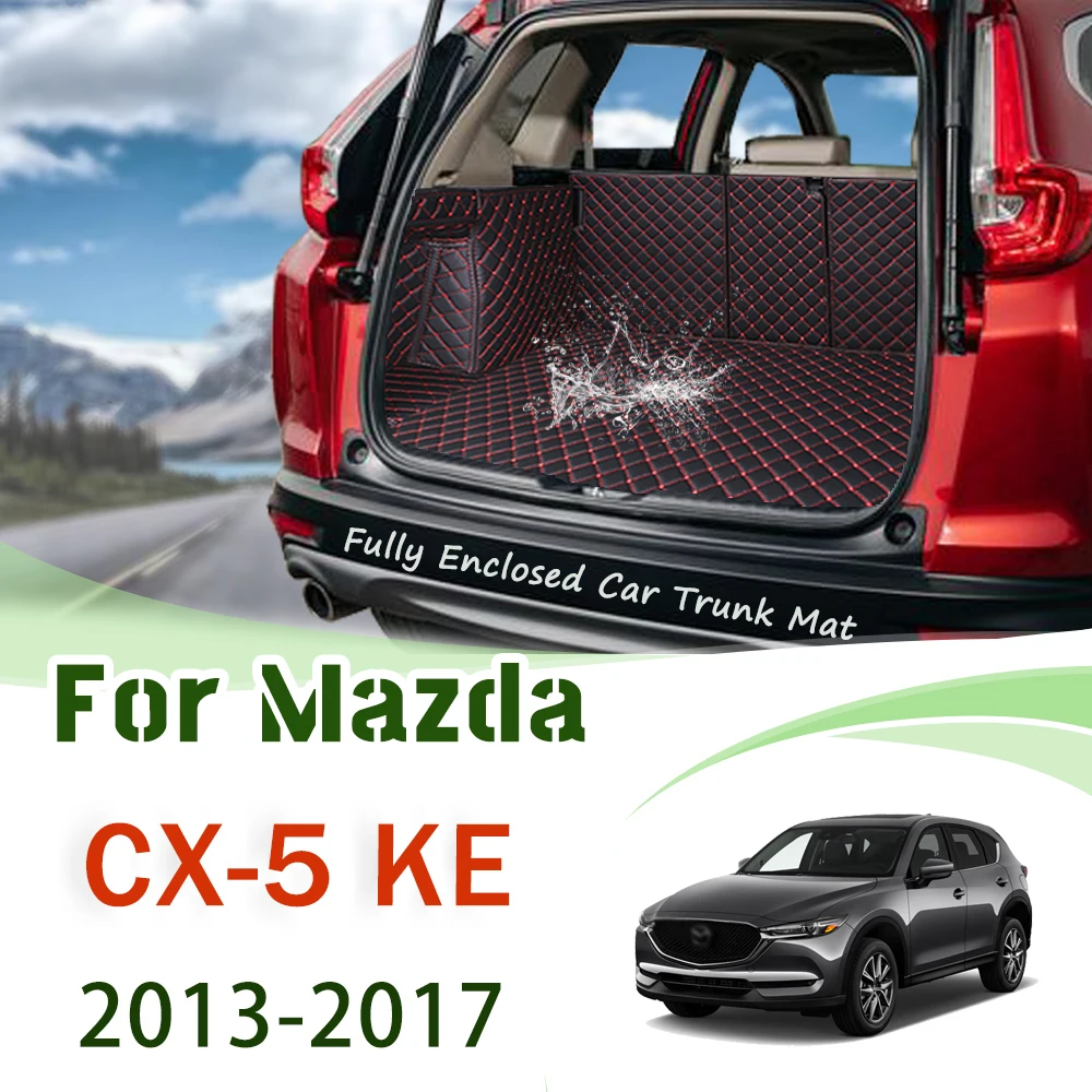 

for Mazda CX-5 KE 2013 2014 2015 2016 2017 Mats Dirt Resistant Trunk Liner The Boot Mat Fully Enclosed Car Trunk Mat Accessories