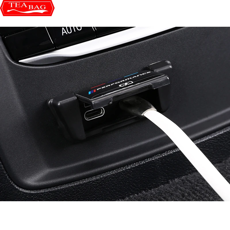 

Car Back Row USB Protective Cover Charging Protective Cover the USB Port For BMW 3 Series G20 2020 2021 Modification Accessories