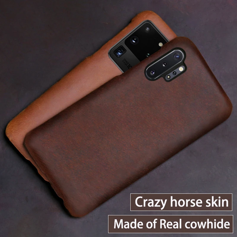 genuine leather phone case for samsung galaxy note 10 9 8 s21 ultra s21 s10e s8 s9 plus a71 a50 a51 a70 a10 a30 a51 leather case free global shipping