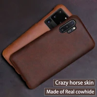 Genuine leather Phone Case for Samsung galaxy Note S21 Ultra S21 s10e Plus A71 A50 A51 A70 A10 A30 A51 leather case