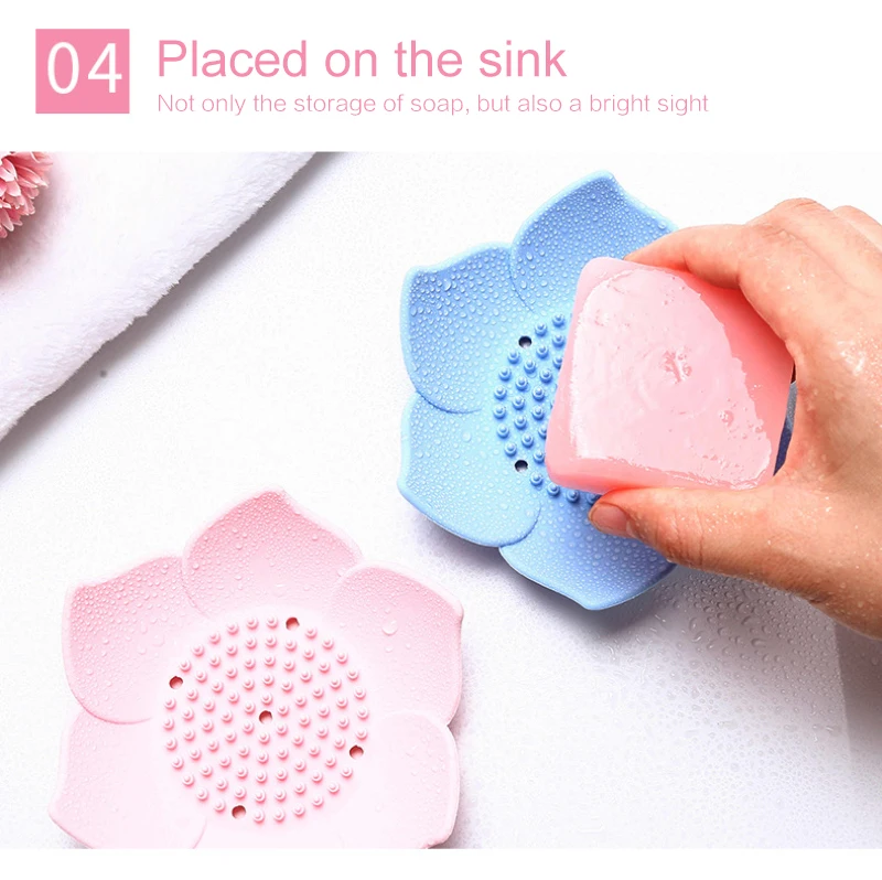 Креативный силиконовый держатель для мыла нескользящий влагостойкий поднос