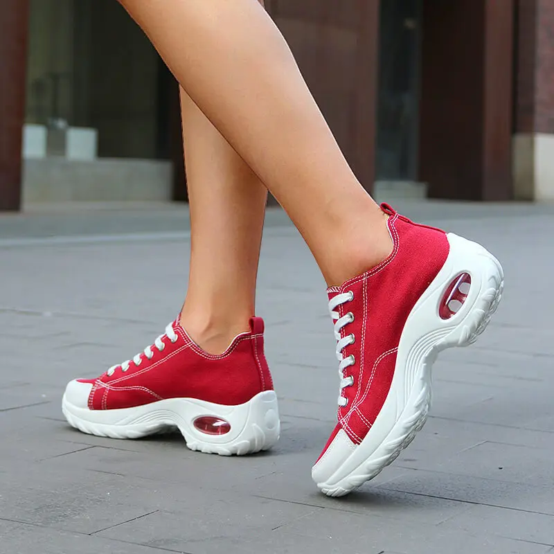 

Женские кроссовки на платформе, повседневные дышащие кроссовки на танкетке и высоком каблуке, для улицы, осень 2020