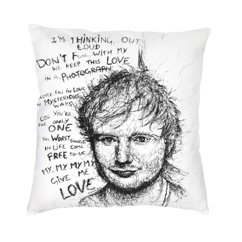 

Handsome Ed Sheeran Pillow Decor Home Cute Edward Christopher Outdoor Cushions Square Pillowcase Nordic Sofa Cushion Cover
