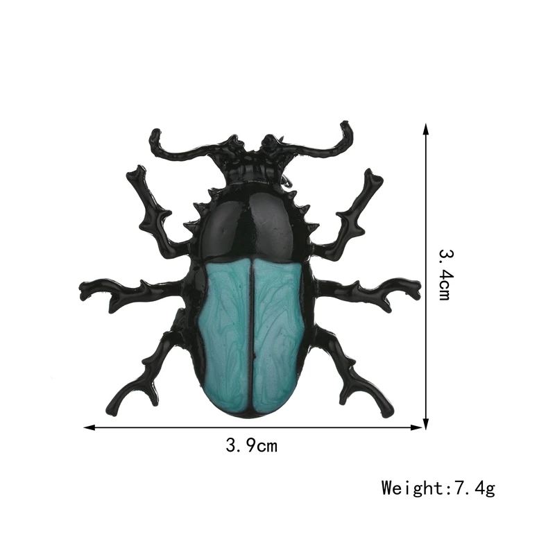Новый Жук Винтажный булавка Новинка забавная мода уникальная брошь воротник для