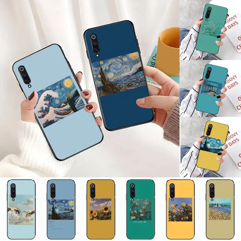 

Art painting daisy sea waves Phone Case For xiaomi Redmi 5 5A plus 7A 8 note 2 3 4 5 5A 6 7 GO K20 A2