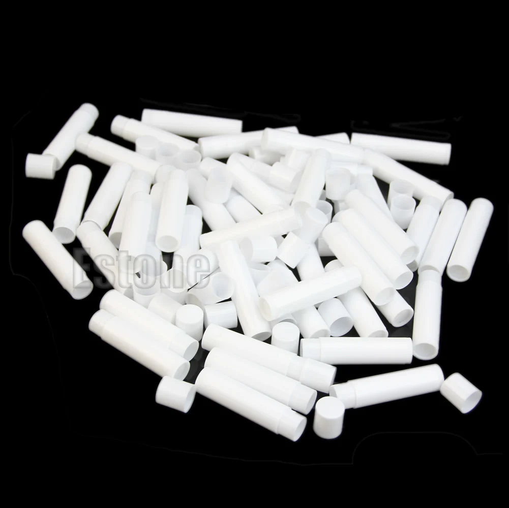 

50PCS 5ML Cosmetic Empty Chapstick Lip Gloss Lipstick Balm Tube + Cap Container