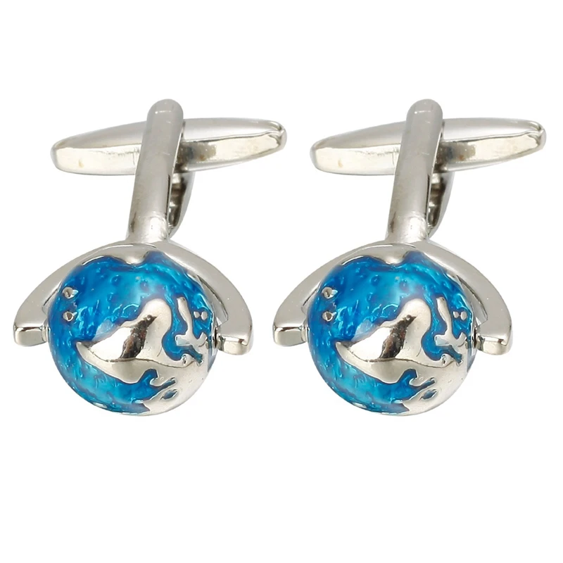 Запонки мужские с волшебным кубом рождественским оленем часами цветами круглыми