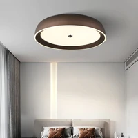 white gray coffee led ceiling light dining living room modern simple panel lamp bedroom kitchen indoor deco round fixtures