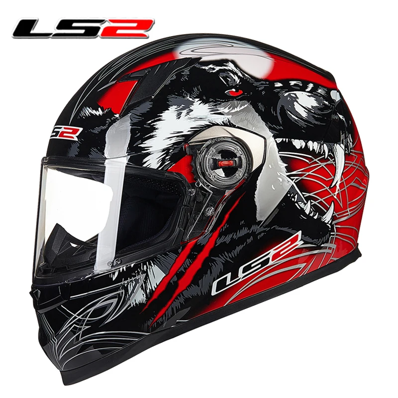 LS2 FF358 Полнолицевой мотоциклетный шлем Casco Moto Man ls2 со съемной и моющейся