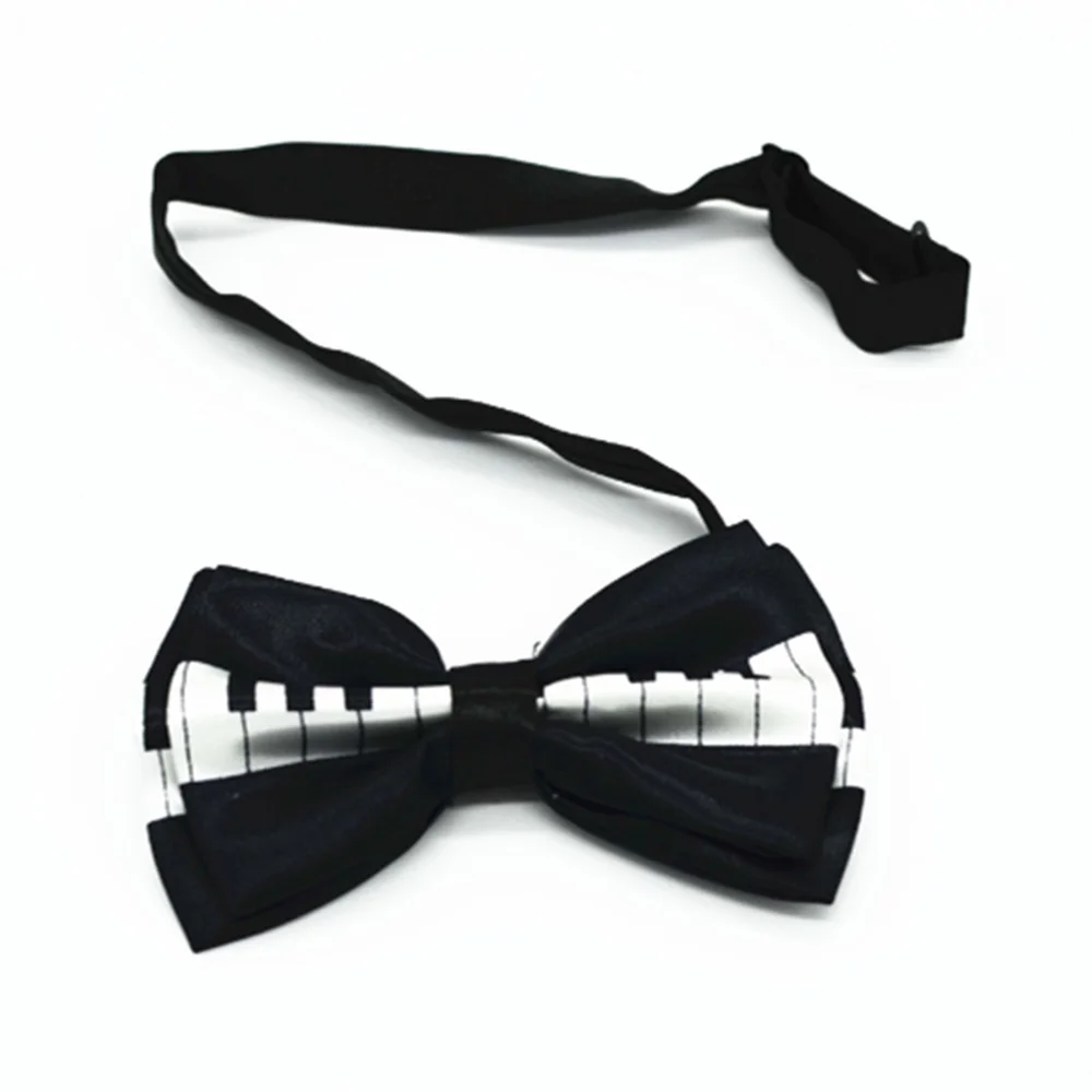 12*7 5 см мужской двухслойный галстук бабочка фортепианная клавиатура с рисунком